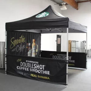 Professional grade custom pop-up tent